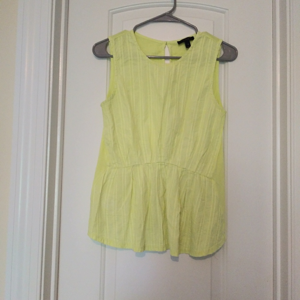 3 for 10) J. crew neon yellow sleeveless top xs